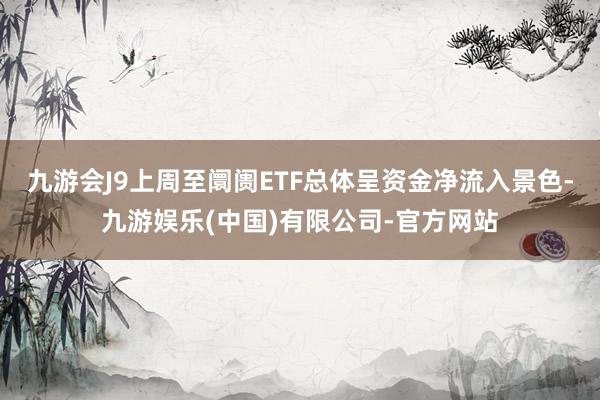 九游会J9上周至阛阓ETF总体呈资金净流入景色-九游娱乐(中国)有限公司-官方网站