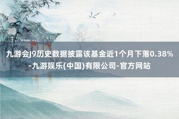 九游会J9历史数据披露该基金近1个月下落0.38%-九游娱乐(中国)有限公司-官方网站